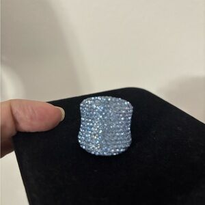 Joan Boyce Crystal encrusted pave Ring